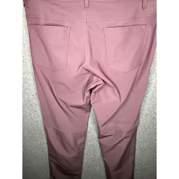 Lululemon ABC Pant Classic *34" Maroon Size 34 Athletic - Picture 11 of 13